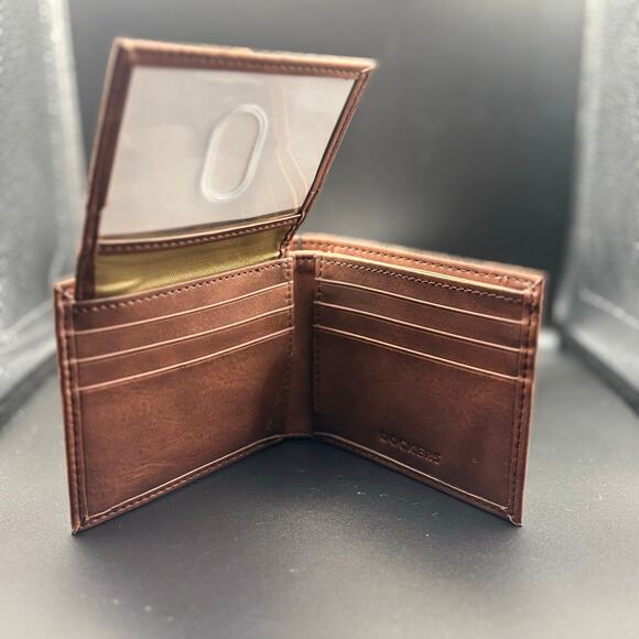 Dockers Men’s Genuine Leather Bifold Wallet 31DP220025 Tan Color NIB - Picture 7 of 17